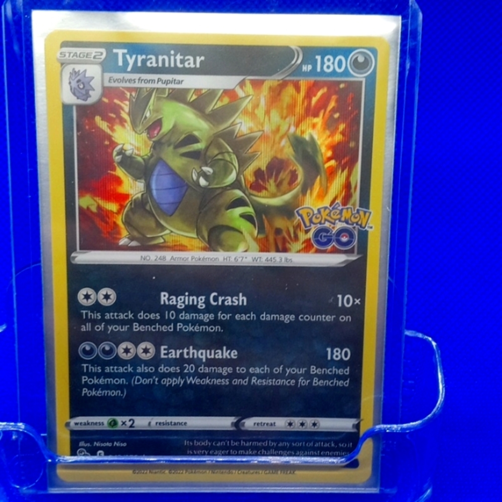Pokemon Tyranitar 43/78 Holo Card (2022)(USED)
